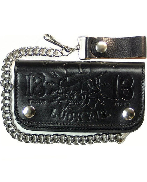 Lucky 13 chain wallet sale