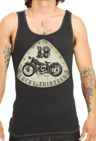 The OLD BIKE Tank - CHARCOAL (SMALL ONLY)