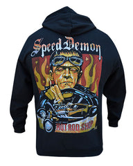 The SPEED DEMON Hooded Full Zip Sweatshirt