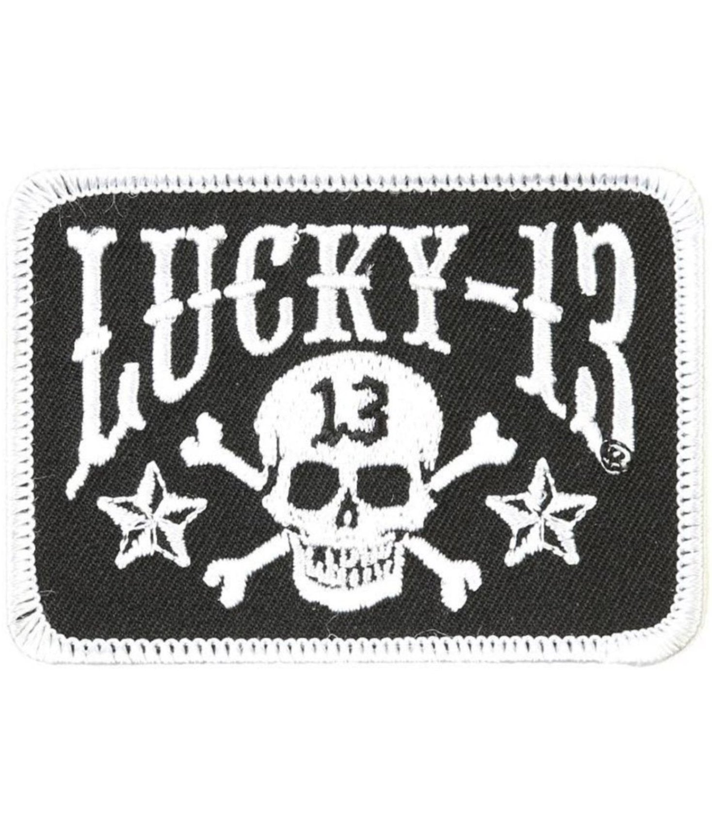 The SKULL STARS Patch - BLACK/WHITE