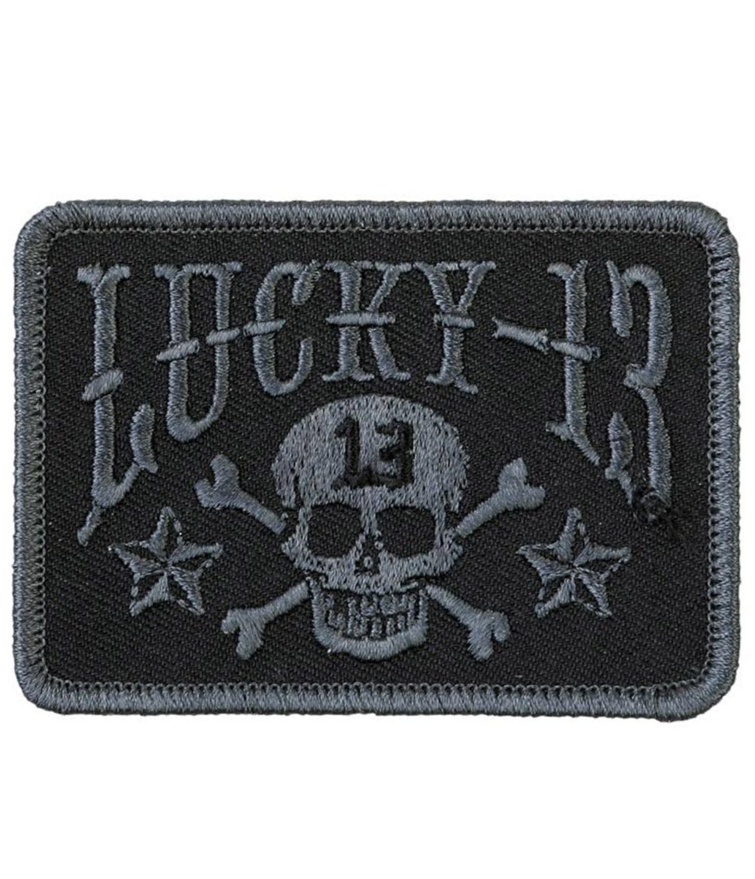 The SKULL STARS Patch - BLACK/BLACK