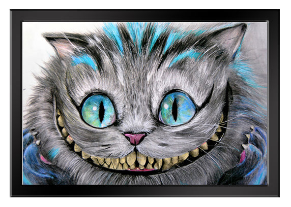 The CHESHIRE CAT art print by Manuela Lai art print only or framed –  Grease, Gas And Glory