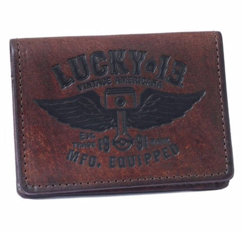The WINGED PISTON Credit Card & ID Holder Wallet