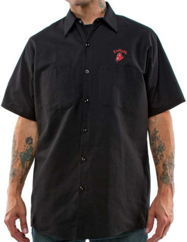 The GREASE, GAS & GLORY Shop Shirt - BLACK
