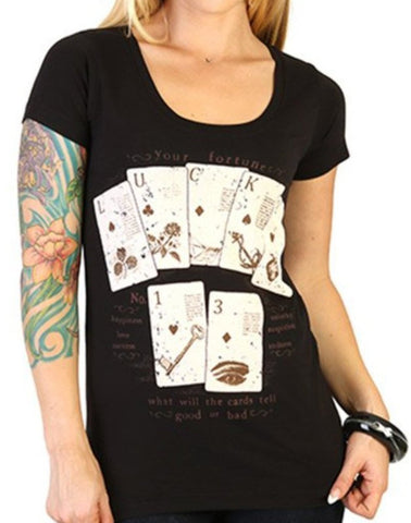 The LUCKY FORTUNE Scoop Neck Tee