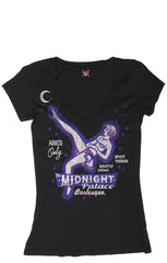 The MIDNIGHT PALACE Deep V-Neck Tee - ONLY SIZES MD & 2XL LEFT!