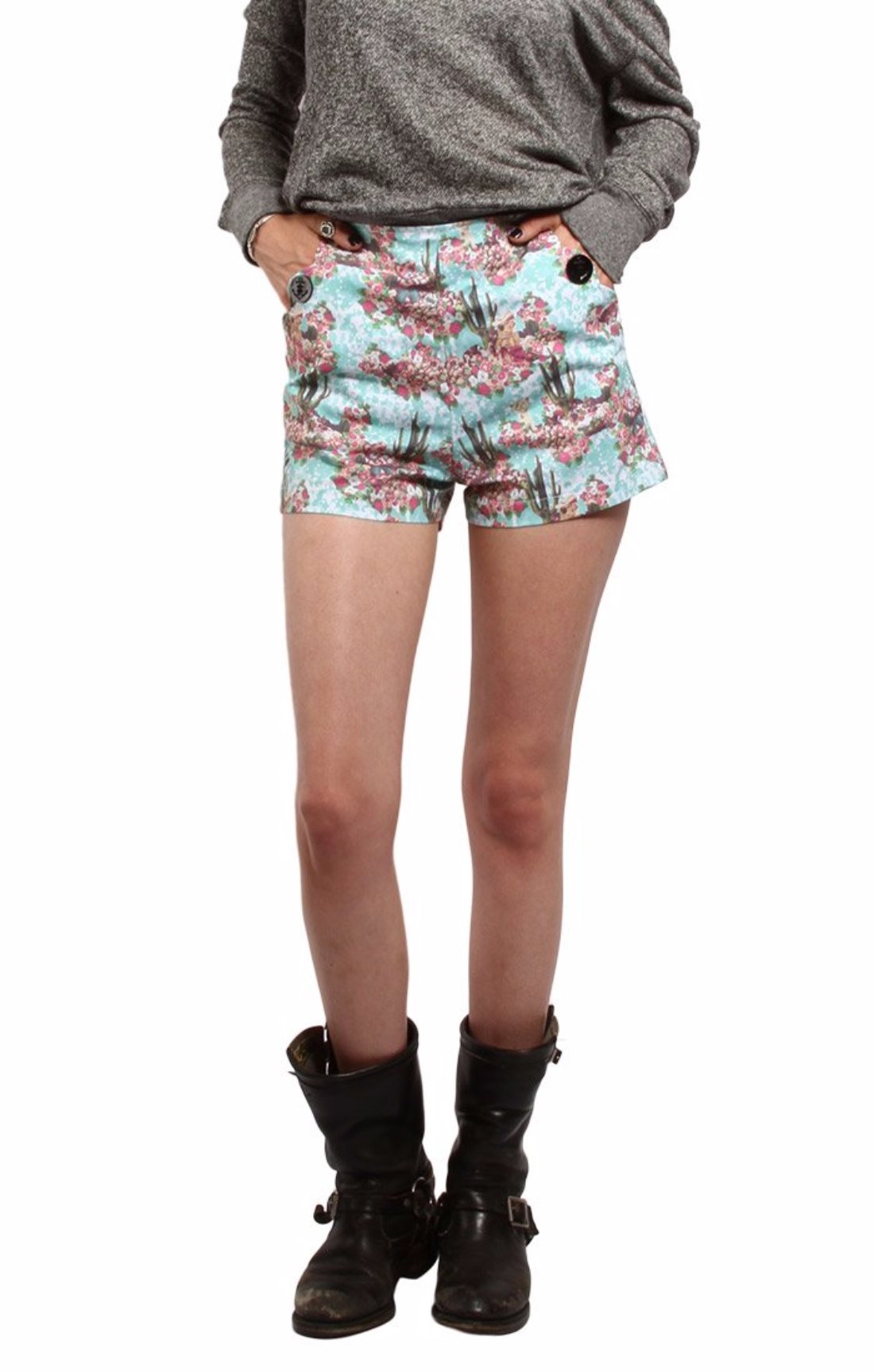 The ALONE ON THE RANGE High Waisted Shorts