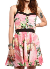 The VACATION IS ALL I EVER WANTED Halter Swing Dress