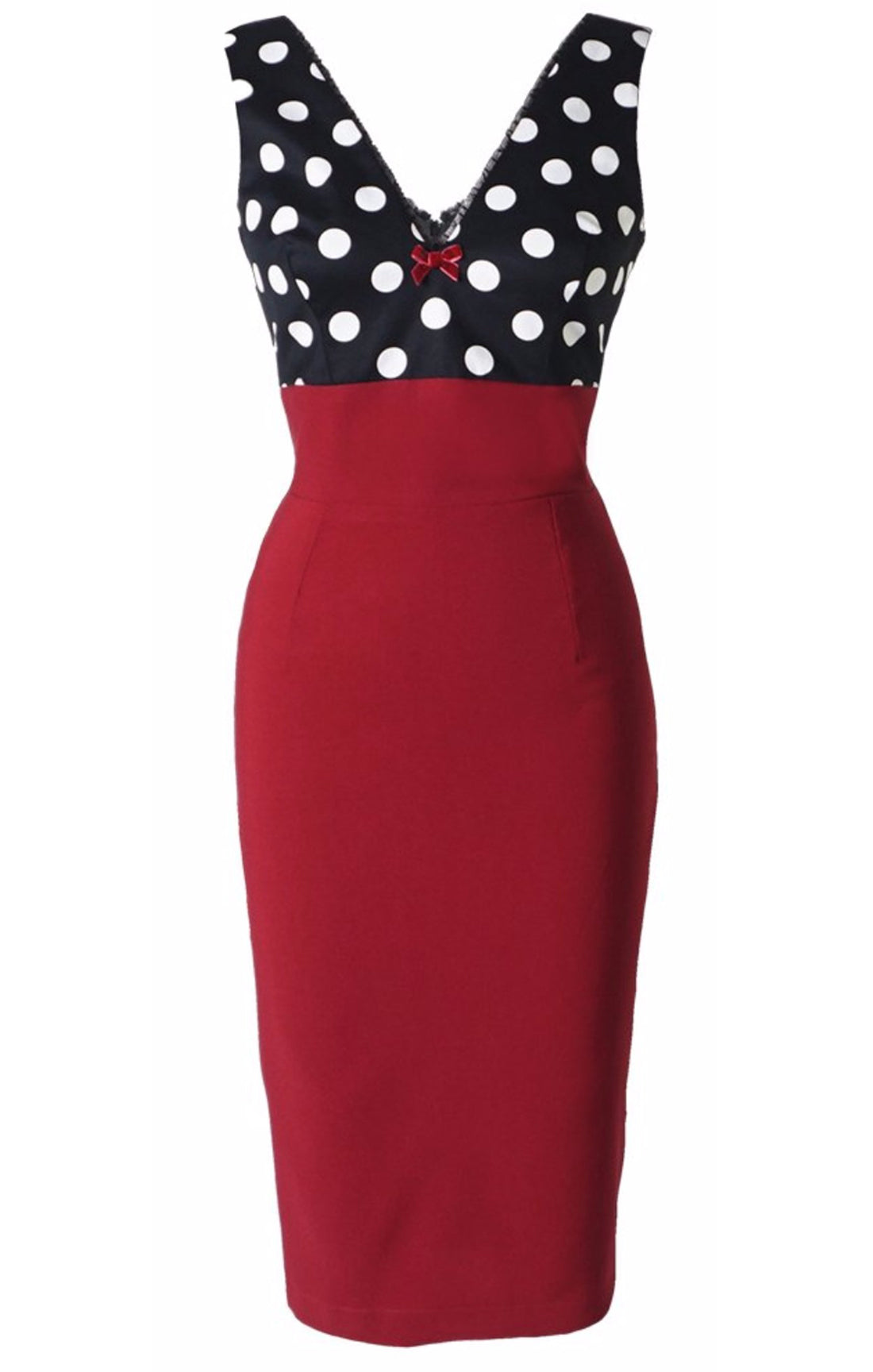 Jayne Wiggle Dress By Lucky 13 Red/Black – Grease, Gas And Glory