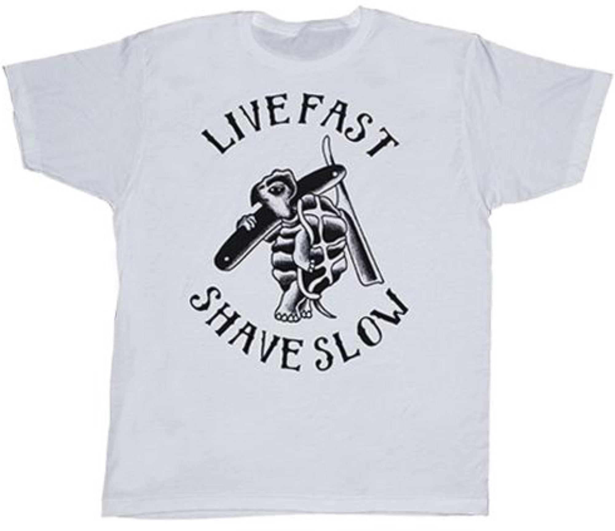The LIVE FAST SHAVE SLOW Tee
