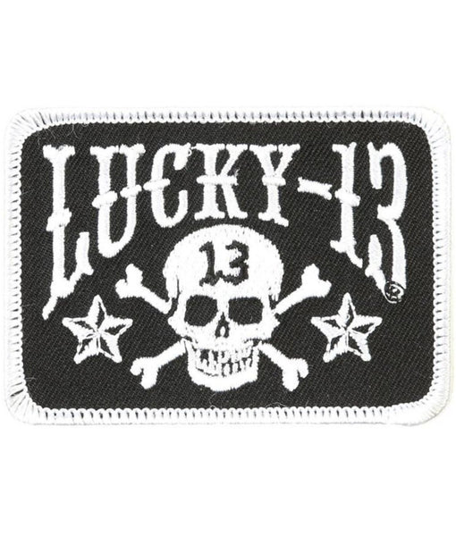 The SKULL STARS Patch - BLACK/WHITE – Grease, Gas And Glory