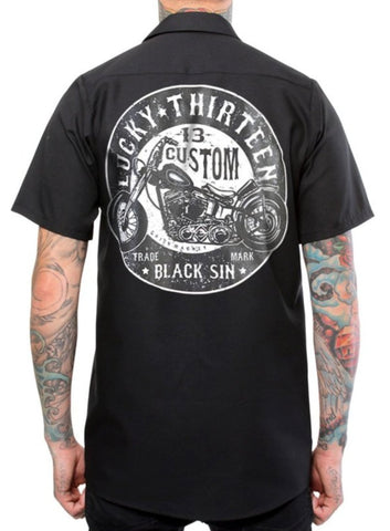 The BLACK SIN Work Shirt - Another GGG Exlusive! (ONLY SIZE MEDIUM LEFT)