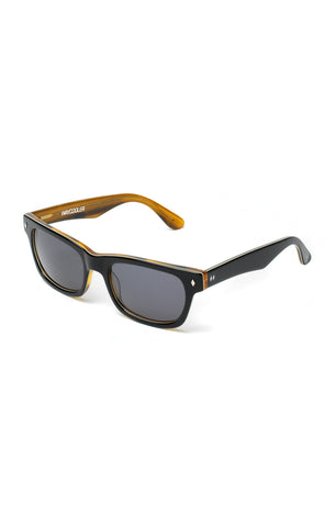 The WAYCOOLER Sunglasses - Black + Honey Tortoise Frames w/ Smoke Lenses