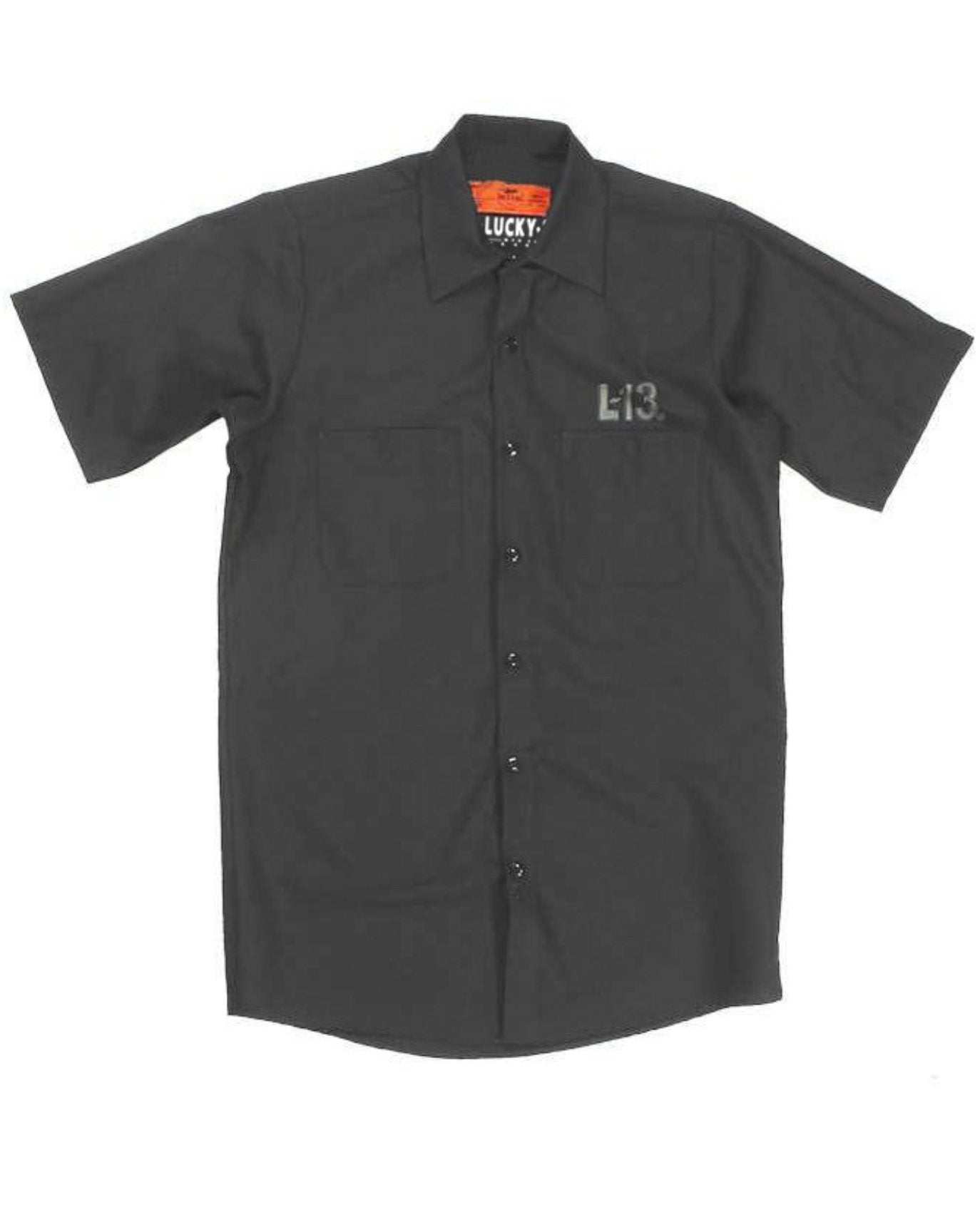 Lucky 13 - No Club Men’s S/S Workshirt CHARCOAL – Grease, Gas And Glory