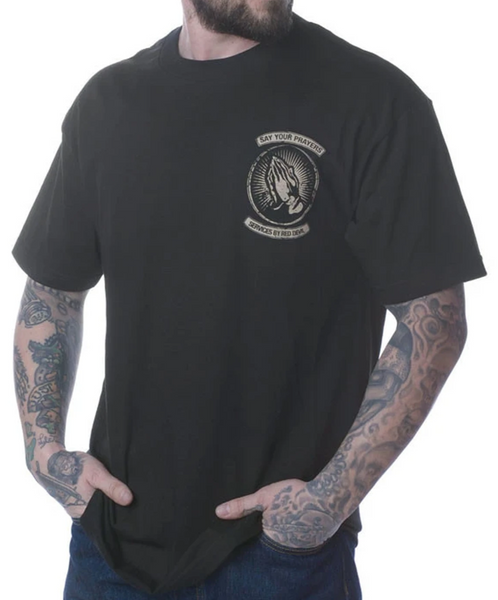LAST RITES Men’s Tee by Red Devil Clothing Black – Grease, Gas And Glory
