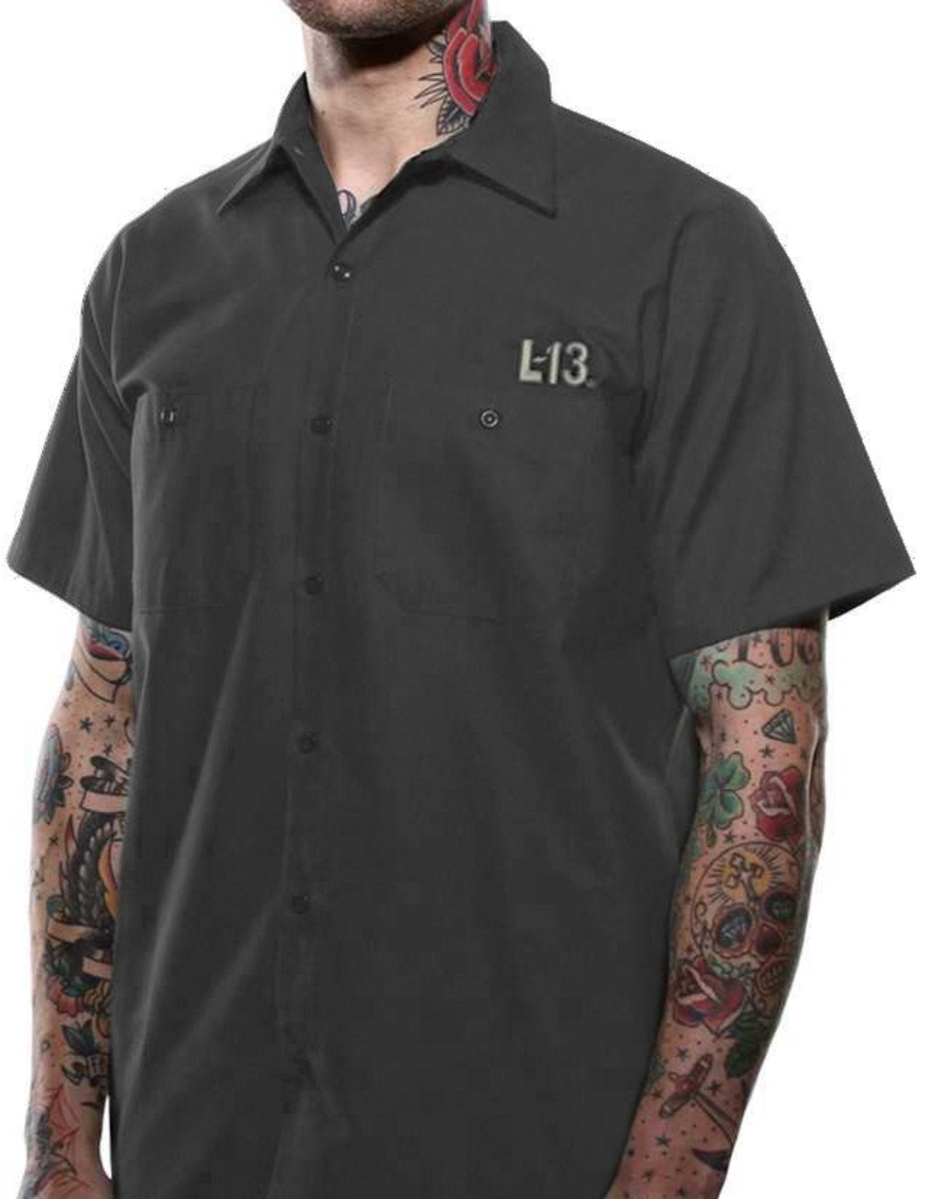 The NO CLUB Work Shirt - CHARCOAL (WEB EXCLUSIVE!)